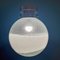 XL Mid-Century White Murano Globe Pendant Lamp, Italy, 1970s, Image 3