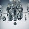 Mid-Century Black Crystal Chandelier, Italy, 1960s, Image 10