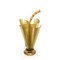 Vintage Golden Umbrella Stand in the Shape of an Umbrella, 1960s, Image 5