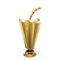 Vintage Golden Umbrella Stand in the Shape of an Umbrella, 1960s, Image 4