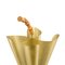 Vintage Golden Umbrella Stand in the Shape of an Umbrella, 1960s 3