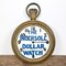 Cartel publicitario de relojes Ingersoll de doble cara antiguo, Imagen 8