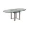 Glass and Chrome Dining Table in Silver from Draenert 1