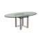 Glass and Chrome Dining Table in Silver from Draenert, Image 1