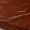 Brown Leather Tema 2-Seat Sofas with Sleep Function and Stool Set by Franz Fertig, Set of 3 11