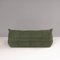 Green Suede Togo Sofa by Michel Dacaroy for Ligne Roset 5