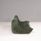 Green Suede Togo Sofa by Michel Dacaroy for Ligne Roset 4