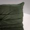 Green Suede Togo Sofa by Michel Dacaroy for Ligne Roset, Image 7