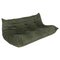 Green Suede Togo Sofa by Michel Dacaroy for Ligne Roset, Image 1