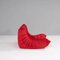 Togo Red Armchair by Michel Ducaroy for Ligne Roset 4