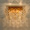 Gold-Plated Crystal Glass Flush Mount from Bakalowits & Söhne, Germany, 1970s 12