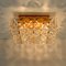 Gold-Plated Crystal Glass Flush Mount from Bakalowits & Söhne, Germany, 1970s, Image 12