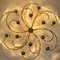Lampada da soffitto scultorea a 13 luci in ottone, anni '70, Immagine 8