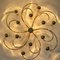 Leola Sculptural Brass 13-Light Ceiling Flush Mount, 1970s 8