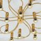 Leola Sculptural Brass 13-Light Ceiling Flush Mount, 1970s 15