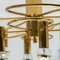 Leola Sculptural Brass 13-Light Ceiling Flush Mount, 1970s 9