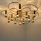 Leola Sculptural Brass 13-Light Ceiling Flush Mount, 1970s 7