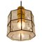 Brass and Topaz Iron Glass Pendant Lights from Kalmar, 1960s, Set of 2, Image 2