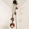 Cascade Fixture with Six Chrome and Orange Pendants in Raak Style, 1970s 7