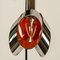 Cascade Fixture with Six Chrome and Orange Pendants in Raak Style, 1970s, Image 6