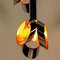 Cascade Fixture with Six Chrome and Orange Pendants in Raak Style, 1970s 19