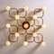 Leola Sculptural Brass 13-Light Flush Mount, 1970s 13