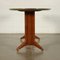 Veneered Wood and Back-Treated Glass Table, Italy, 1950s 8