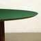 Veneered Wood and Back-Treated Glass Table, Italy, 1950s 5