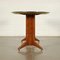 Tisch aus Furnierholz und Hinterbehandeltem Glas, Italien, 1950er 3