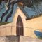 Alcide Davide Campestrini, Landschaftsmalerei, Öl auf Leinwand 4
