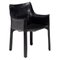 Black Leather Chair by Mario Bellini for Cassina, 1970s 1