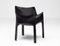 Black Leather Chair by Mario Bellini for Cassina, 1970s 2