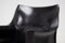 Silla de cuero negro de Mario Bellini para Cassina, años 70, Imagen 7