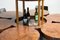 Mesa de comedor Formitalia de madera nudosa de nogal con bar integrado, Imagen 4