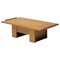 Italian Architectural Cherry Coffee Table with Sliding Top, Image 1