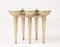 Carrara Marmor Fackel Tisch in Gold 8