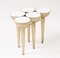 Carrara Marble Gold Torch Table 7