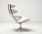 White Leather EJ5 Corona Chair by Poul Volther 2