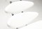 Silla EJ5 Corona de cuero blanco de Poul Volther, Imagen 5