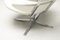 Silla EJ5 Corona de cuero blanco de Poul Volther, Imagen 8