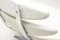 Silla EJ5 Corona de cuero blanco de Poul Volther, Imagen 9