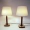 Lampes de Bureau en Cuir par Uppsala Armatur, Suède, 1960s, Set de 2 10