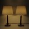 Lampade da tavolo in pelle di Uppsala Armatur, Svezia, anni '60, set di 2, Immagine 3