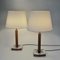 Lampes de Bureau en Cuir par Uppsala Armatur, Suède, 1960s, Set de 2 7