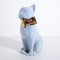 Ceramic Sculpture of Cat with Bow, 1970s 1