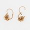French Pearl and 18 Karat Rose Gold Lever Back Earrings, 20th Century, Image 6