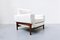 Weiße Mid-Century Modern Armlehnstühle aus Nussholz von Saporiti, Italien, 1960er, 2er Set 5