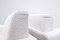 Mid-Century Modern White Walnut Armchairs by Saporiti, Italy, 1960s, Set of 2 3