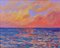 Michael Quirke, Sunset from Porthmeor Beach, St Ives, 1990s, Acrylic on Canvas, Framed, Image 1