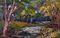 Leonard Richmond, Woodland River, 1950, Oil Landscape of Forest 1